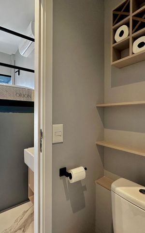 Studio para alugar com 24m², 1 quarto e sem vaga Studio para alugar com 24m², 1 quarto e sem vagaBanheiro