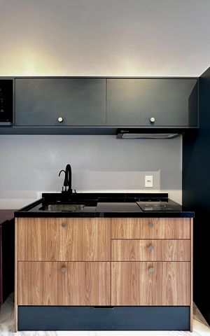 Studio para alugar com 24m², 1 quarto e sem vaga Studio para alugar com 24m², 1 quarto e sem vagaCozinha