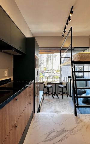Studio para alugar com 24m², 1 quarto e sem vaga Studio para alugar com 24m², 1 quarto e sem vagaCozinha