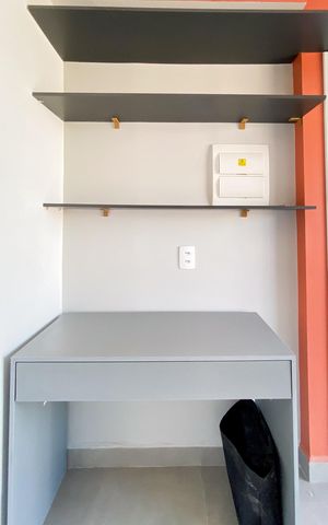 Apartamento para alugar com 27m², 1 quarto e sem vaga Apartamento para alugar com 27m², 1 quarto e sem vagaSala e Cozinha