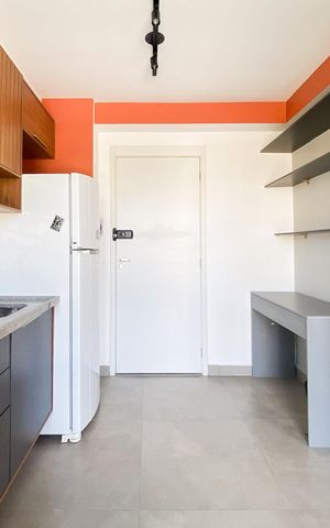 Apartamento para alugar com 27m², 1 quarto e sem vaga Apartamento para alugar com 27m², 1 quarto e sem vagaSala e Cozinha