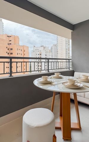 Studio para alugar com 30m², 1 quarto e sem vaga Studio para alugar com 30m², 1 quarto e sem vagaVaranda