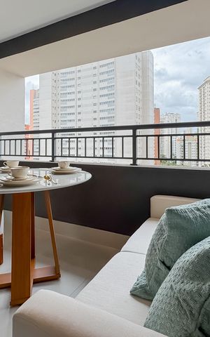 Studio para alugar com 30m², 1 quarto e sem vaga Studio para alugar com 30m², 1 quarto e sem vagaVaranda