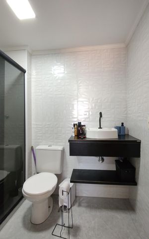 Apartamento para alugar com 59m², 2 quartos e 1 vagaBanheiro da Suíte 1