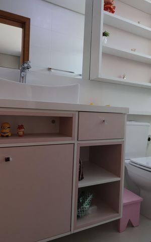 Apartamento à venda com 131m², 2 quartos e 3 vagasBanheiro da Suíte 1