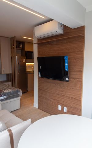 Studio à venda com 30m², 1 quarto e sem vaga Studio à venda com 30m², 1 quarto e sem vagaSala - Studio