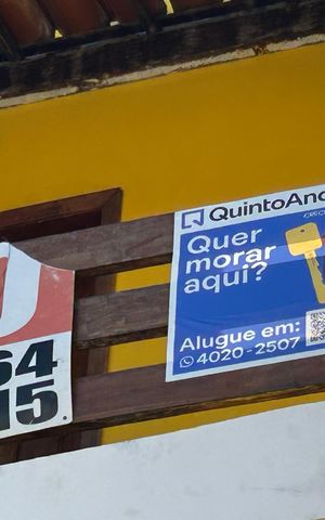 Casa para alugar com 75m², 2 quartos e sem vaga Casa para alugar com 75m², 2 quartos e sem vagaFachada e placa