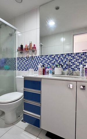 Apartamento à venda com 155m², 3 quartos e 2 vagas Apartamento à venda com 155m², 3 quartos e 2 vagasBanheiro da Suíte