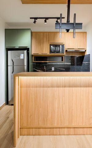 Studio à venda com 28m², 1 quarto e sem vagaCozinha