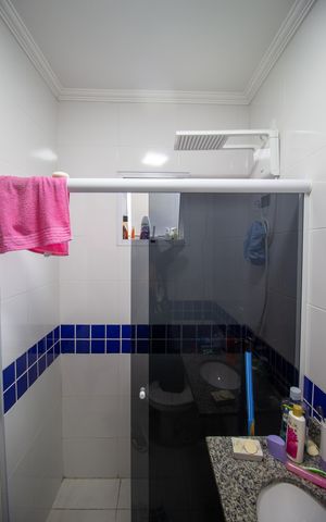 Casa de condomínio à venda com 55m², 2 quartos e 1 vaga Casa de condomínio à venda com 55m², 2 quartos e 1 vagaBanheiro da Suíte 2