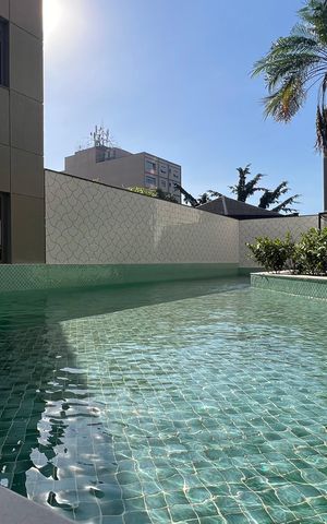 Studio à venda com 24m², 1 quarto e sem vaga Studio à venda com 24m², 1 quarto e sem vagaPiscina