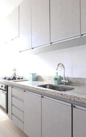 Apartamento à venda com 55m², 1 quarto e 1 vagaCozinha e Área de Serviço