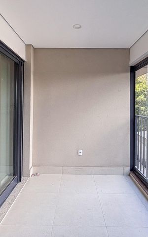 Studio para alugar com 28m², 1 quarto e sem vaga Studio para alugar com 28m², 1 quarto e sem vagaVaranda
