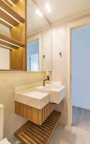 Apartamento à venda com 71m², 3 quartos e 1 vagaBanheiro Social