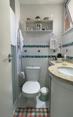 Apartamento à venda com 89m², 2 quartos e 2 vagas Apartamento à venda com 89m², 2 quartos e 2 vagasBanheiro Social