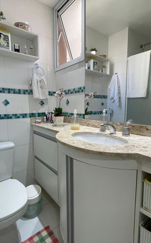 Apartamento à venda com 89m², 2 quartos e 2 vagas Apartamento à venda com 89m², 2 quartos e 2 vagasBanheiro Social