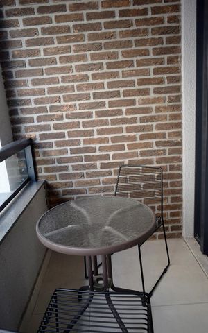Studio à venda com 31m², 1 quarto e sem vagaVaranda