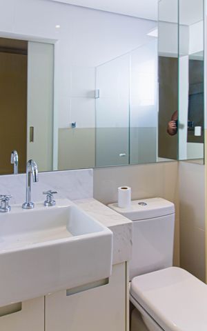 Apartamento à venda com 159m², 2 quartos e 2 vagas Apartamento à venda com 159m², 2 quartos e 2 vagasBanheiro da Suíte 1