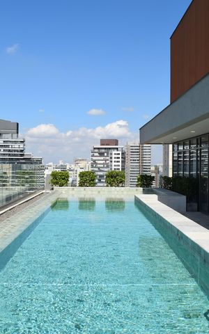 Studio para alugar com 33m², 1 quarto e sem vagaPiscina