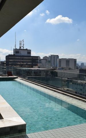 Studio para alugar com 33m², 1 quarto e sem vagaPiscina