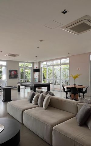 Apartamento à venda com 57m², 1 quarto e 2 vagas Apartamento à venda com 57m², 1 quarto e 2 vagasÁrea comum - Salão de jogos