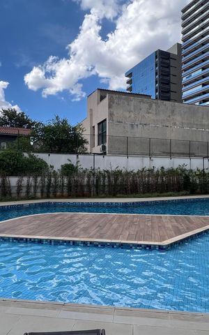 Apartamento à venda com 57m², 1 quarto e 2 vagas Apartamento à venda com 57m², 1 quarto e 2 vagasÁrea comum - Piscina