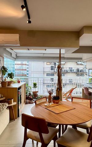 Apartamento à venda com 57m², 1 quarto e 2 vagas Apartamento à venda com 57m², 1 quarto e 2 vagasSala/Cozinha