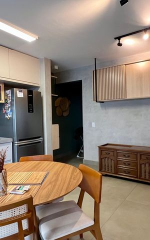 Apartamento à venda com 57m², 1 quarto e 2 vagas Apartamento à venda com 57m², 1 quarto e 2 vagasSala/Cozinha