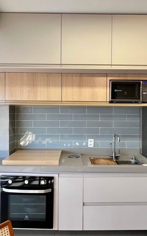 Apartamento à venda com 57m², 1 quarto e 2 vagas Apartamento à venda com 57m², 1 quarto e 2 vagasCozinha