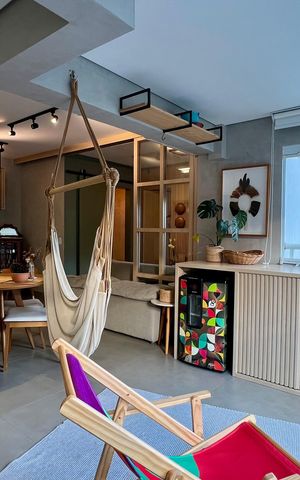 Apartamento à venda com 57m², 1 quarto e 2 vagas Apartamento à venda com 57m², 1 quarto e 2 vagasVaranda