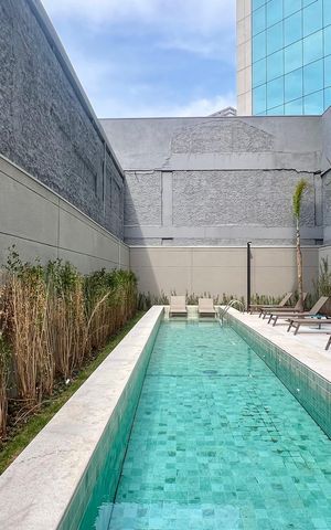 Studio para alugar com 24m², 1 quarto e sem vaga Studio para alugar com 24m², 1 quarto e sem vagaPiscina