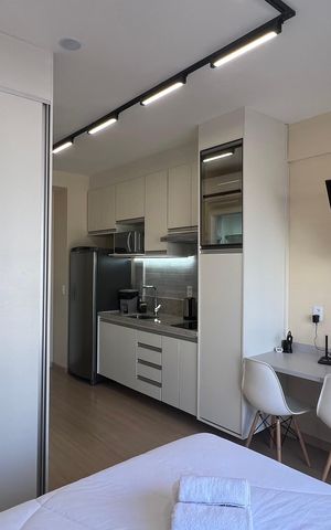 Studio para alugar com 24m², 1 quarto e sem vaga Studio para alugar com 24m², 1 quarto e sem vagaQuarto