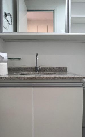 Studio para alugar com 24m², 1 quarto e sem vaga Studio para alugar com 24m², 1 quarto e sem vagaBanheiro