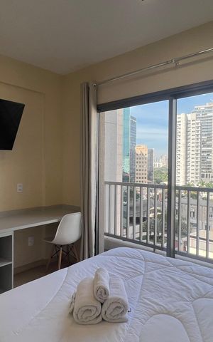 Studio para alugar com 24m², 1 quarto e sem vaga Studio para alugar com 24m², 1 quarto e sem vagaQuarto