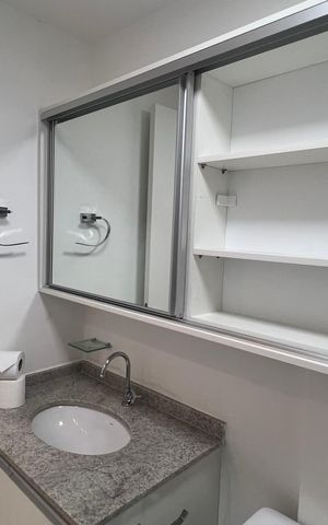 Studio para alugar com 24m², 1 quarto e sem vaga Studio para alugar com 24m², 1 quarto e sem vagaBanheiro