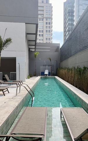Studio para alugar com 24m², 1 quarto e sem vaga Studio para alugar com 24m², 1 quarto e sem vagaPiscina