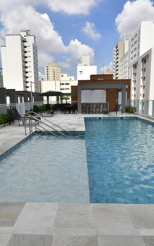 Apartamento à venda com 47m², 1 quarto e 1 vagaÁrea comum - Piscina