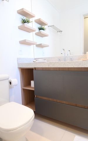 Apartamento à venda com 47m², 1 quarto e 1 vagaBanheiro