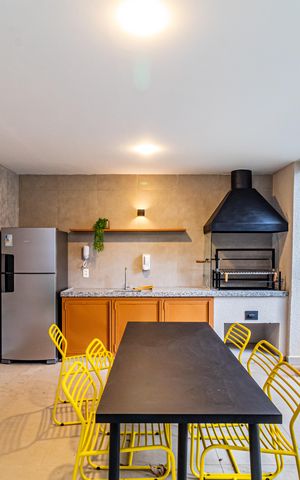 Apartamento para alugar com 24m², 1 quarto e sem vagaÁrea comum - Churrasqueira