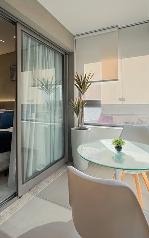 Studio para alugar com 24m², 1 quarto e sem vaga Studio para alugar com 24m², 1 quarto e sem vagaVaranda