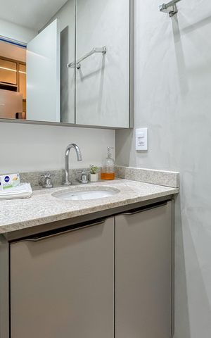Studio para alugar com 24m², 1 quarto e sem vaga Studio para alugar com 24m², 1 quarto e sem vagaBanheiro