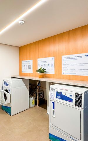 Studio para alugar com 24m², 1 quarto e sem vaga Studio para alugar com 24m², 1 quarto e sem vagaLavanderia