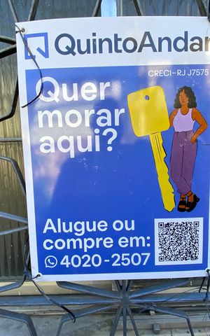 Casa para alugar com 50m², 1 quarto e sem vaga Casa para alugar com 50m², 1 quarto e sem vagaFachada e placa