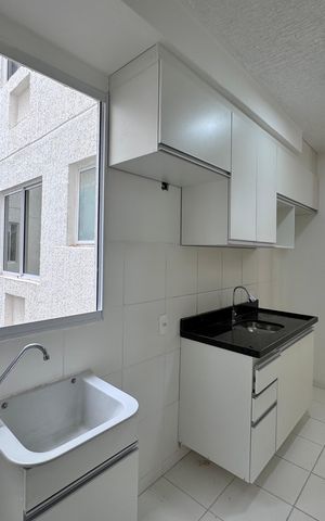 Apartamento à venda com 43m², 2 quartos e 1 vaga Apartamento à venda com 43m², 2 quartos e 1 vagaCozinha e Área de Serviço