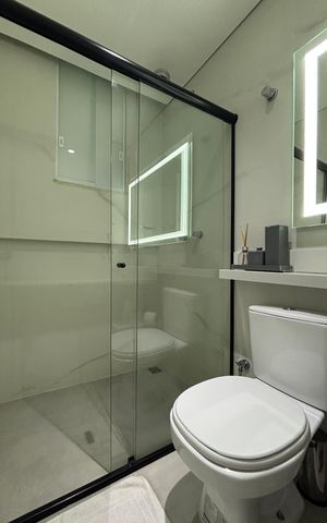 Apartamento à venda com 32m², 1 quarto e sem vaga Apartamento à venda com 32m², 1 quarto e sem vagaBanheiro social