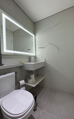 Apartamento à venda com 32m², 1 quarto e sem vaga Apartamento à venda com 32m², 1 quarto e sem vagaBanheiro social