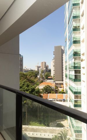 Studio para alugar com 26m², 1 quarto e sem vaga Studio para alugar com 26m², 1 quarto e sem vagaVaranda
