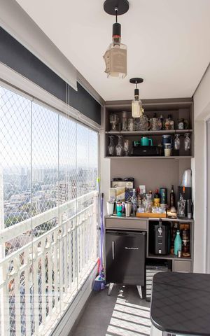 Apartamento à venda com 61m², 2 quartos e 2 vagasVaranda da Sala
