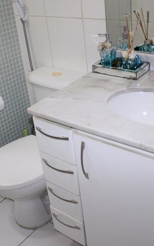 Apartamento à venda com 61m², 2 quartos e 1 vagaBanheiro social