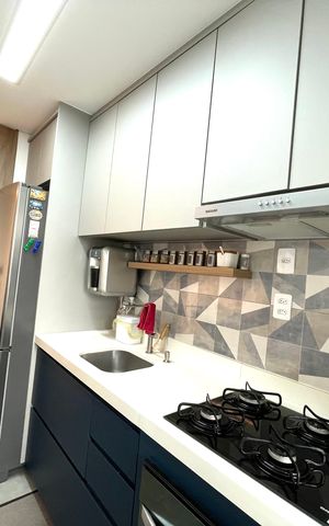 Apartamento à venda com 51m², 2 quartos e 1 vagaCozinha e Área de Serviço